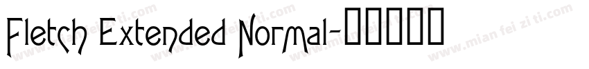 Fletch Extended Normal字体转换